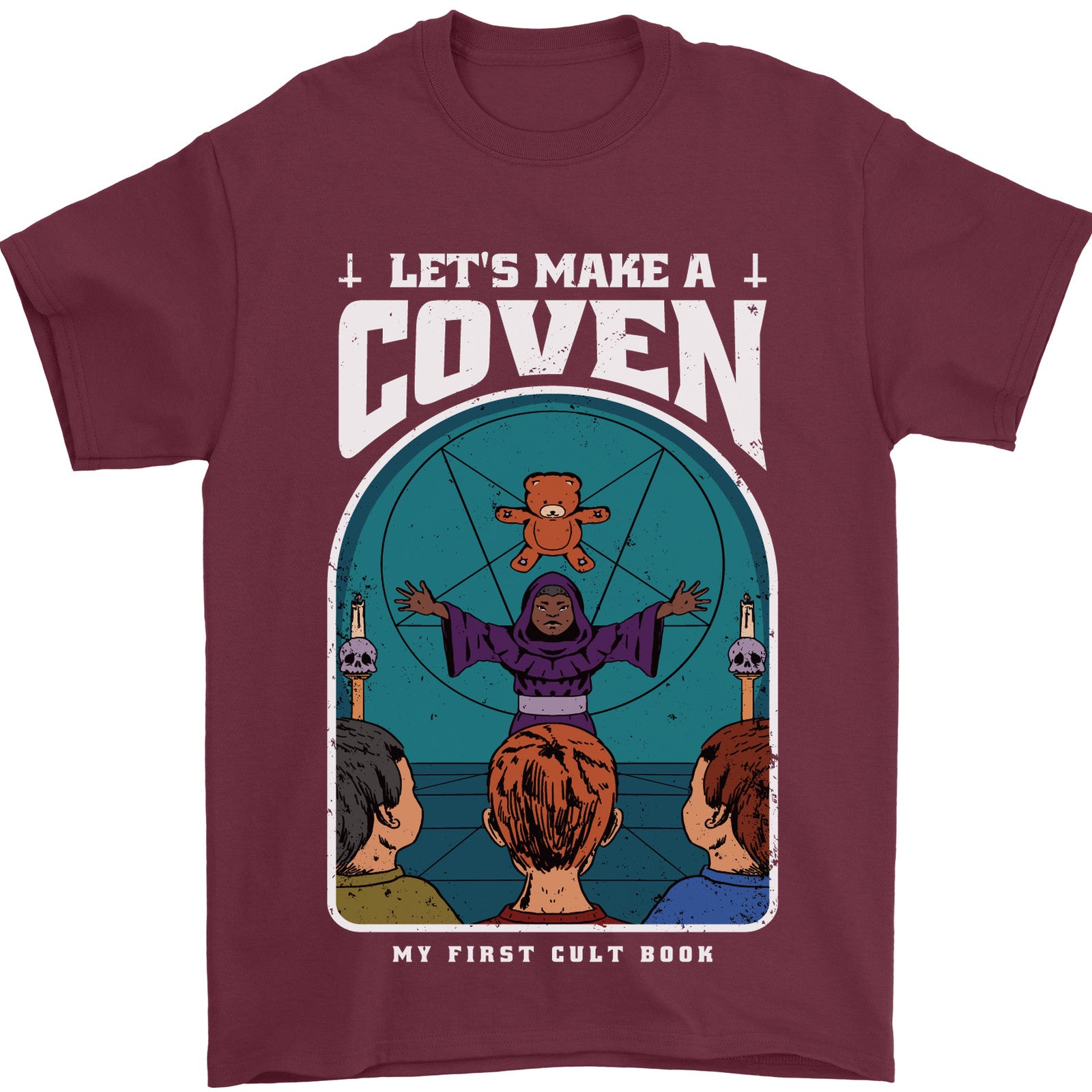 Lets Make a Coven Halloween Satanic Horror Mens T-Shirt 100% Cotton