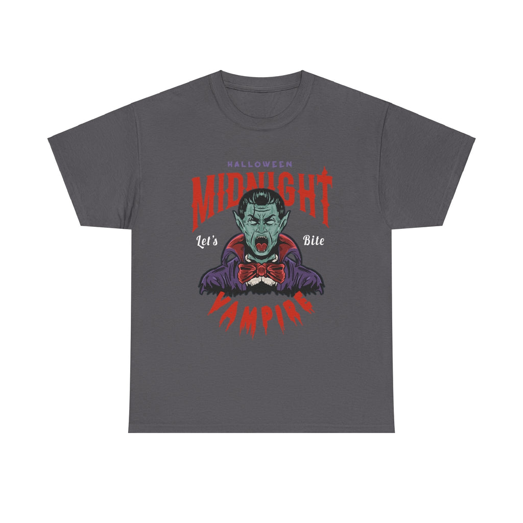 Halloween Midnight Let's Bite Vampire Tshirt  Costume October Trick Or Treat