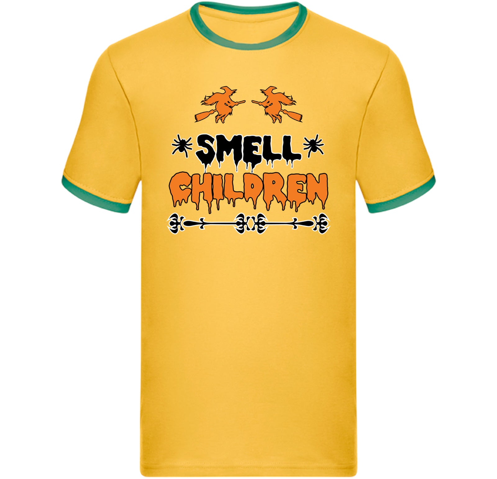 Funny Halloween Ringer T Shirt,I Smell Children Witches Ringer,Trick-or-Treat