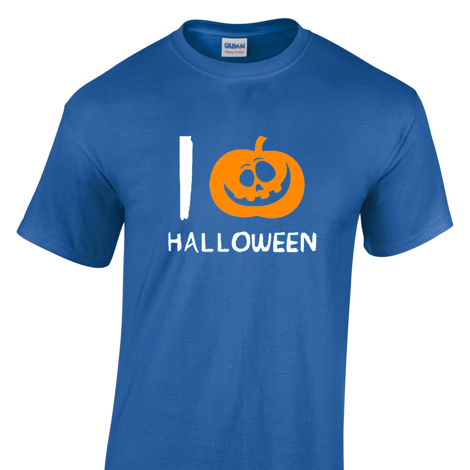 Mens I Love Halloween Tshirt - New Pumpkin Heart Trick Or Treat Costume T Shirt