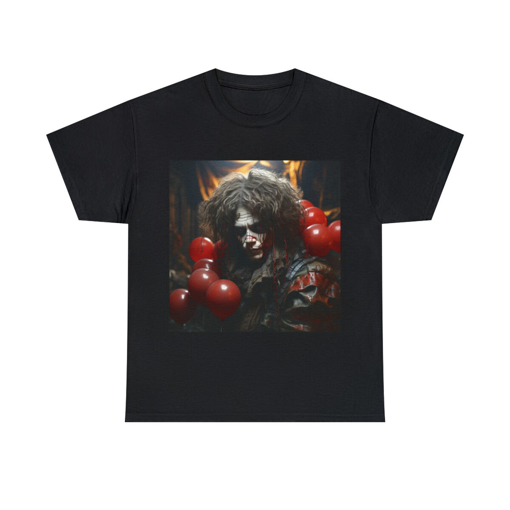 Unisex Adult T Shirt Haunted Clown Scary Horror Halloween Metal Band Gothic Emo