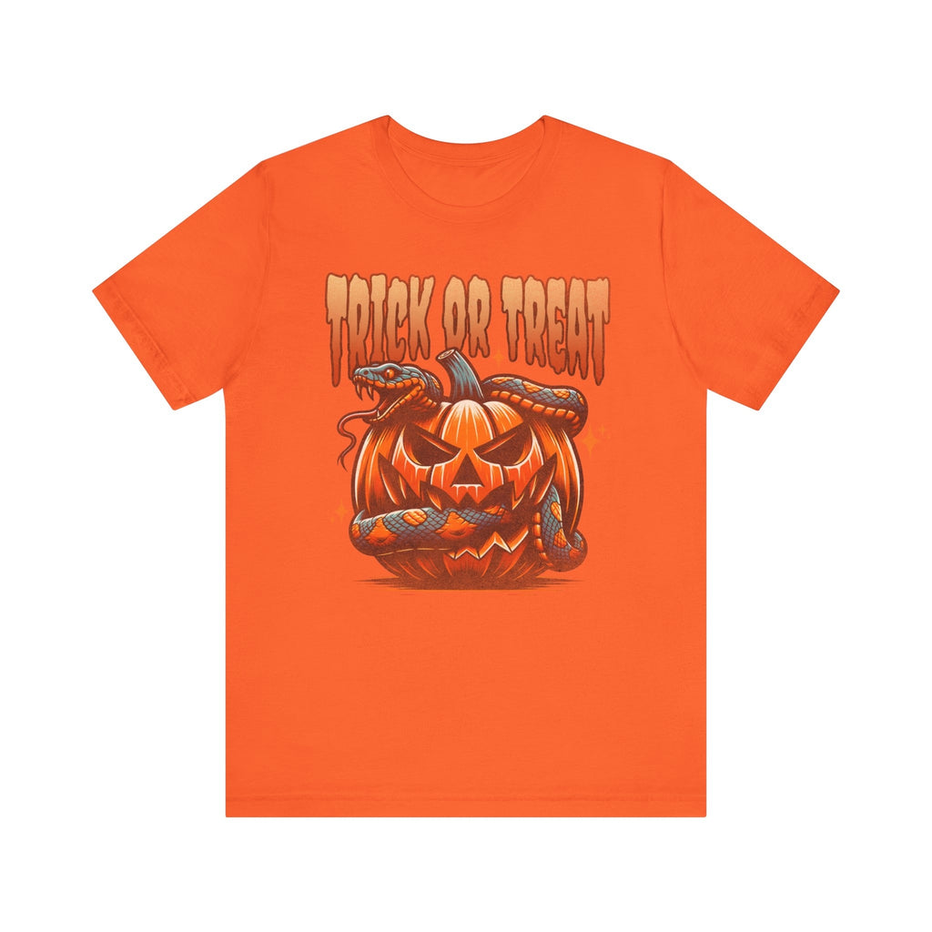 Trick or Treat Shirt, Halloween Shirt, Snake Shirt, Jack-o-Lantern Shirt