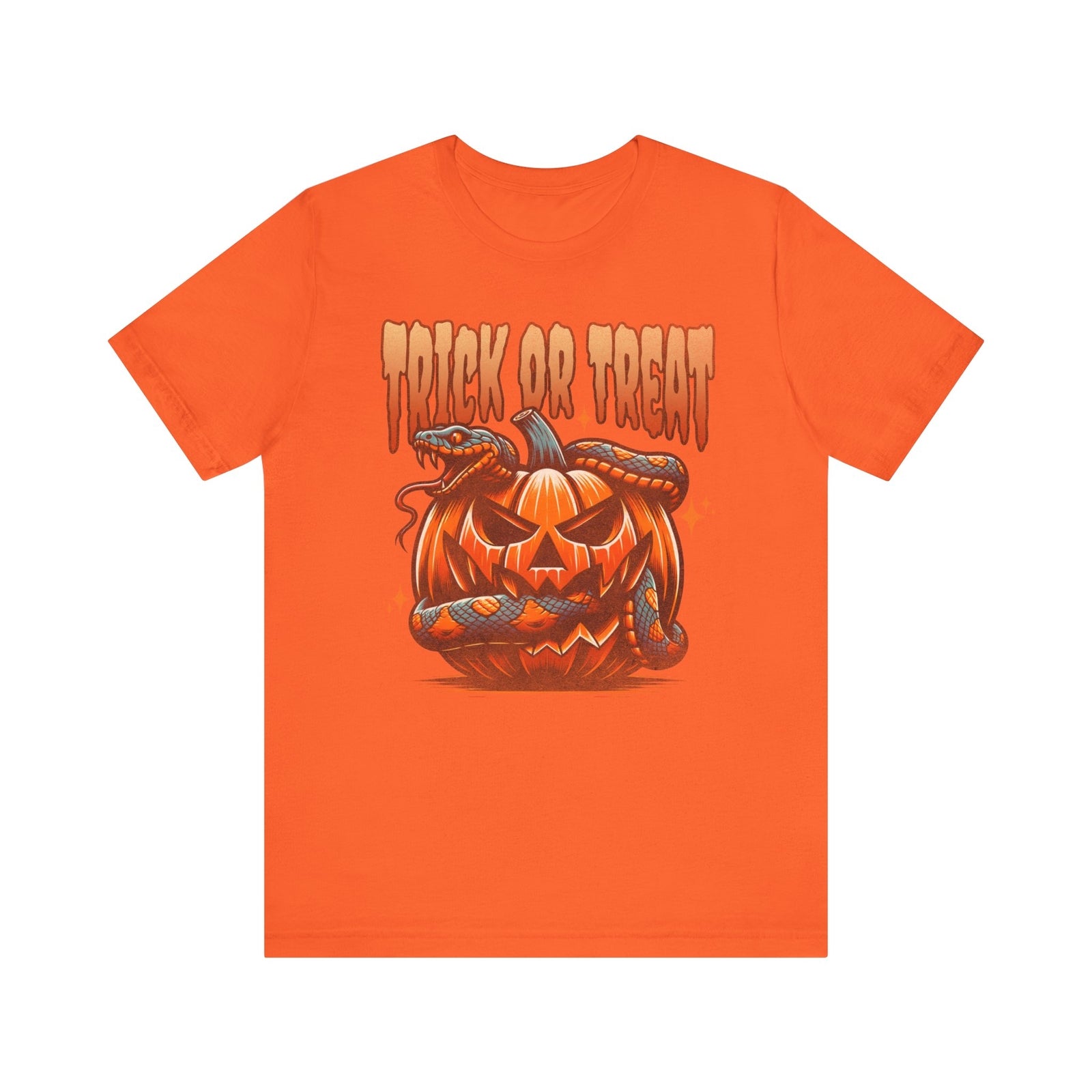 Trick or Treat Shirt, Halloween Shirt, Snake Shirt, Jack-o-Lantern Shirt