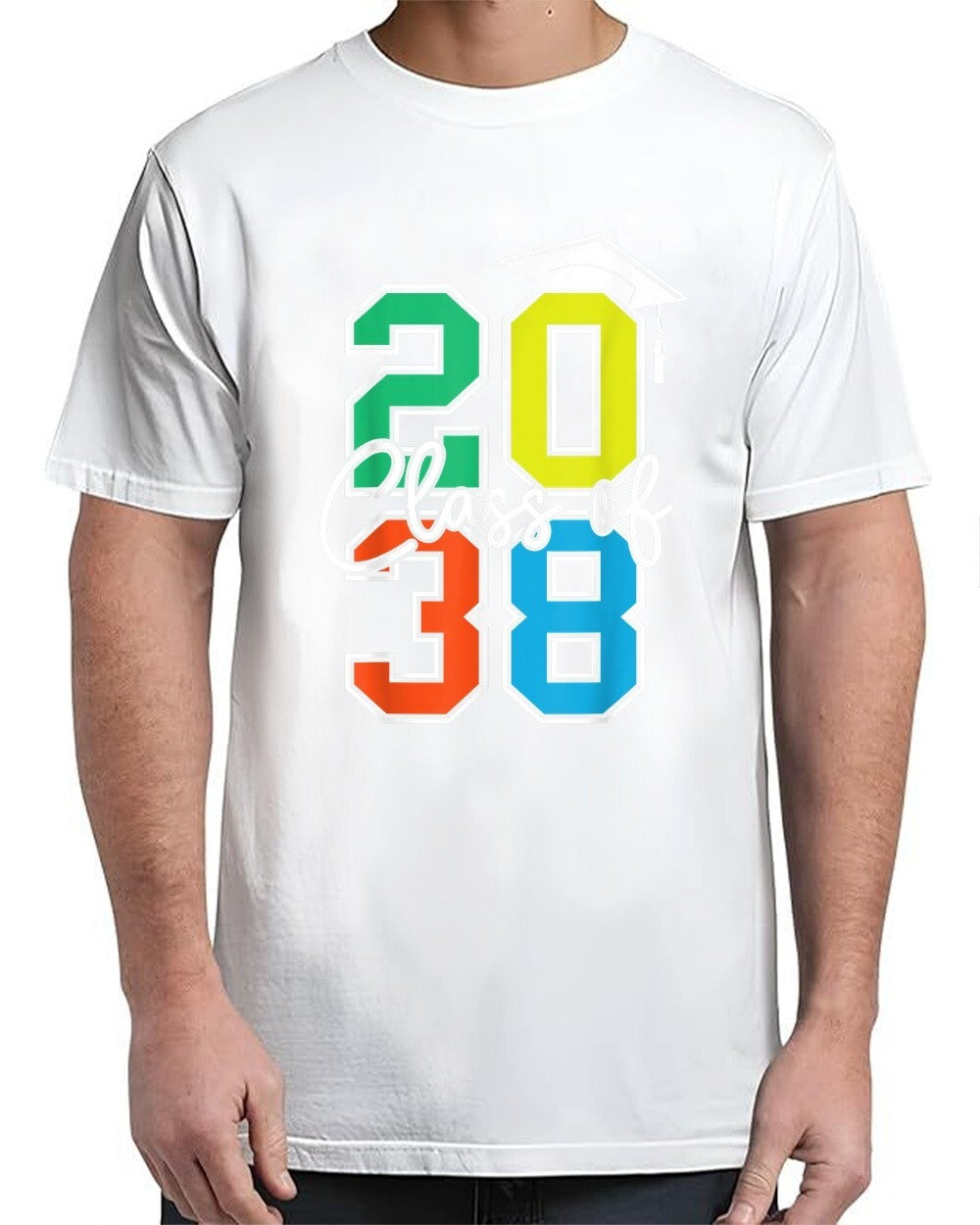 Class of 2038 Grow With Me Funny Kindergarten Back To School Adult S-4XL T-Shirt