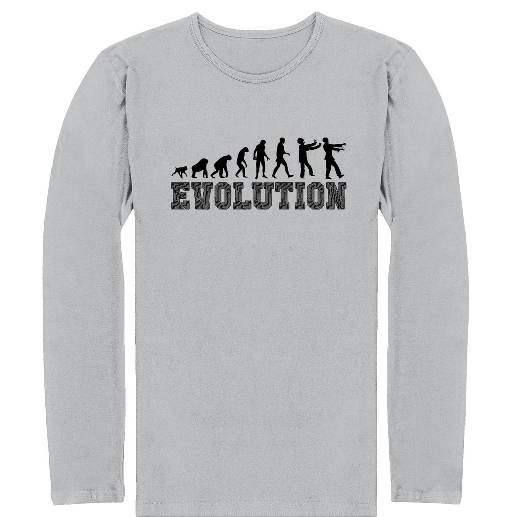 Zombie Evolution Long Sleeve Shirt Horror Undead Halloween Scary Long Sleeve Top