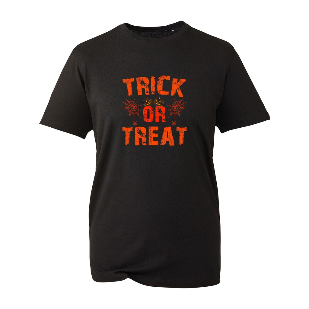 Trick or Treat T-Shirt, Funny Pumpkin Spider Happy Halloween Costume Vintage Top