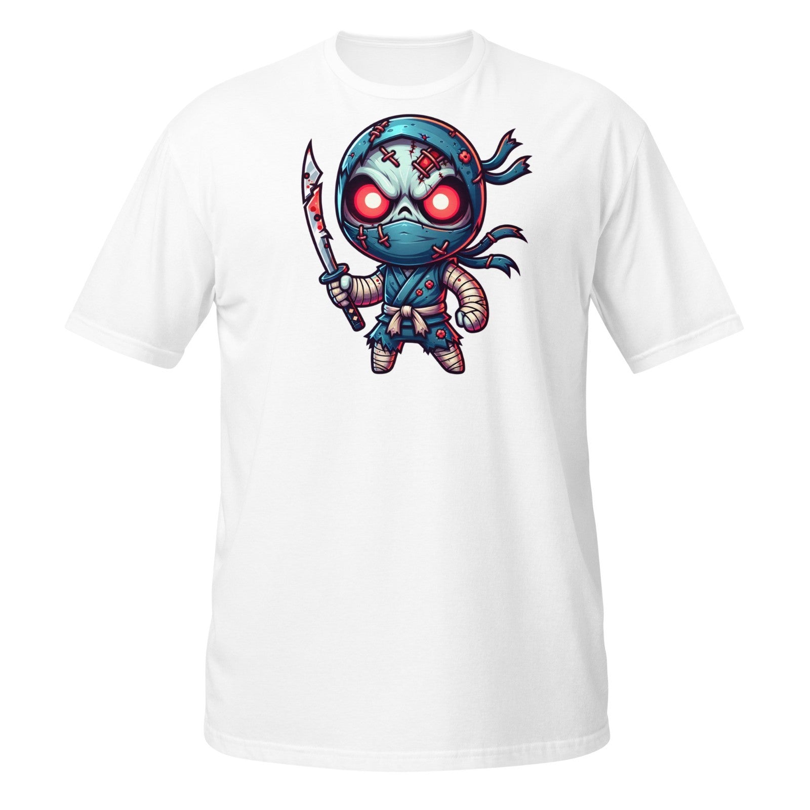 Scary Ninja Shirt – Cute Zombie Warrior with Sword Halloween Design