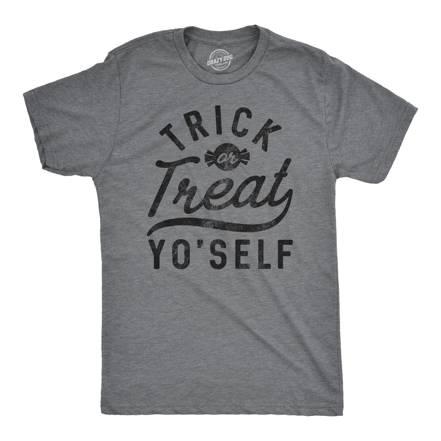 Mens Trick Or Treat Yo'self T Shirt Funny Halloween Tee