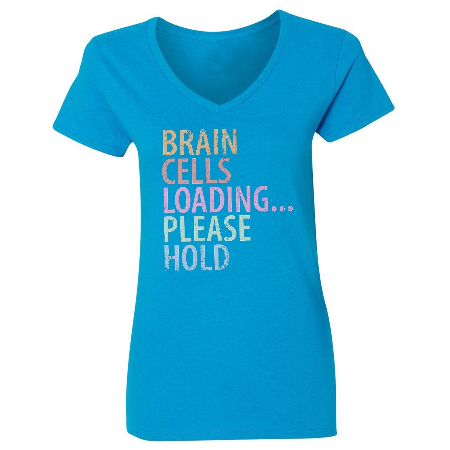 Brain Cells Loading... Please Hold - Back To School Ladies' V-Neck Tshirt