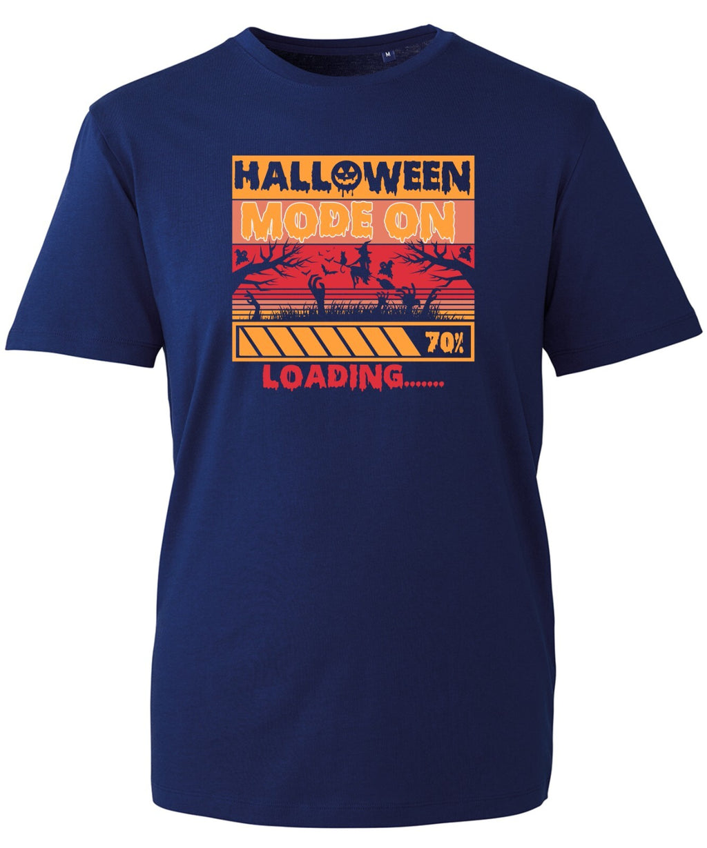 Halloween Mode On T Loading T-Shirt Horror Festive Scary Ghost Boo Nightmare Top