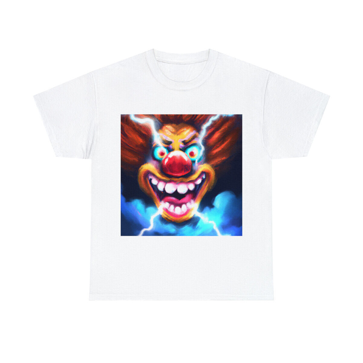 Halloween Evil Clown T Shirt Art Tee Unisex Adult Horror Scary Trick or Treat