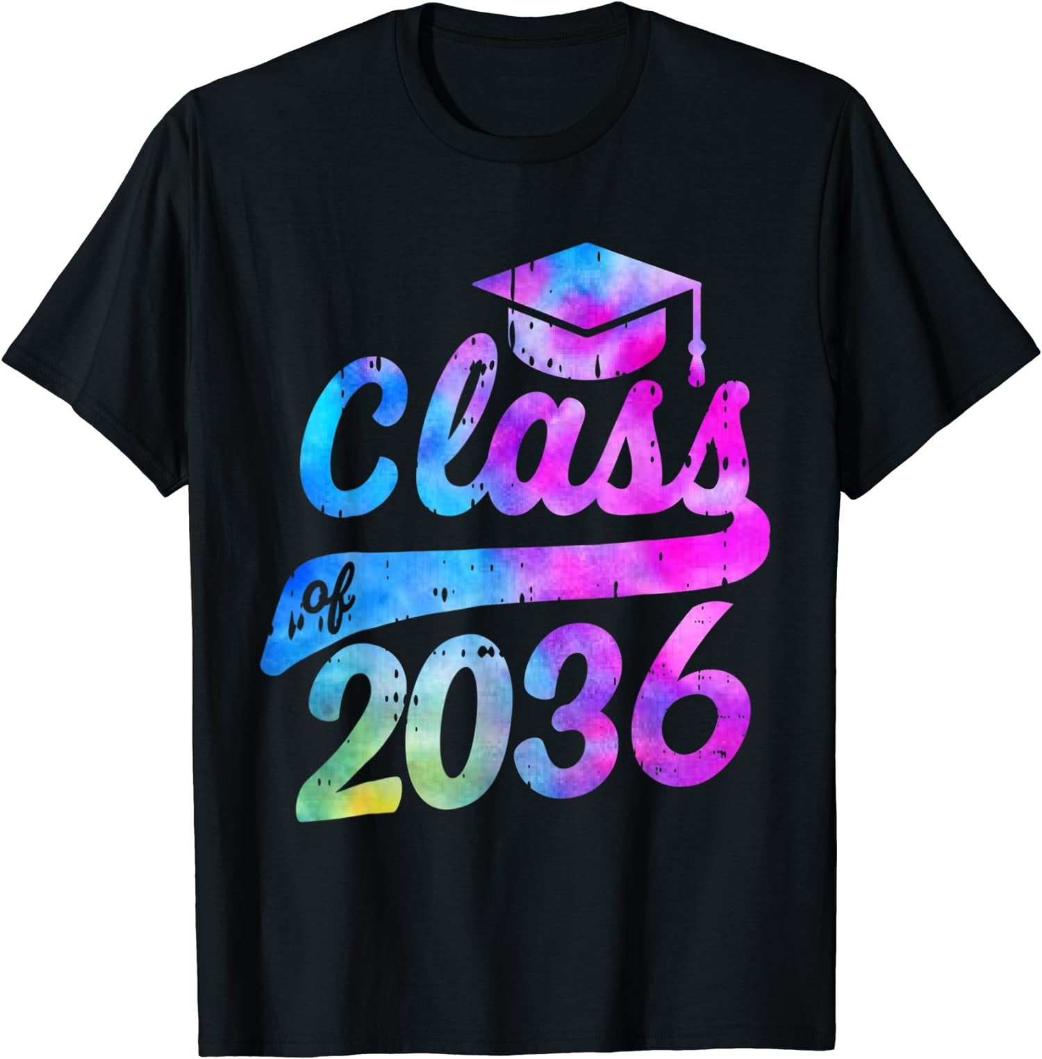Class Of 2036 Back To School Black T-Shirt