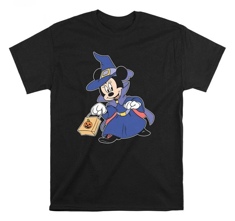 Minnie Mouse Witch Happy Halloween Trick Or Treat Tshirt Men Women