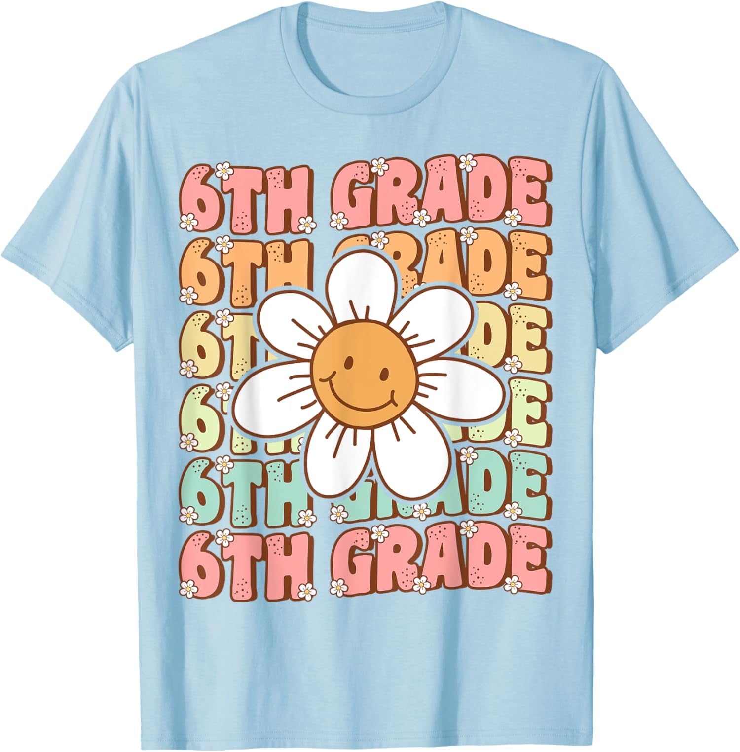 Groovy 6th Grade Back To School First Day of Class Unisex T-Shirt