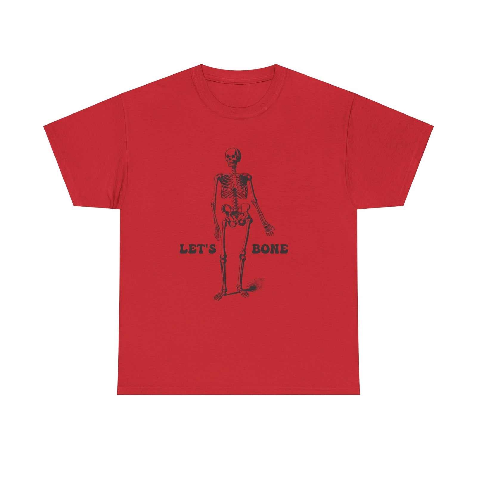 Let's Bone Halloween T shirt skul skeleton costume party trick or treat