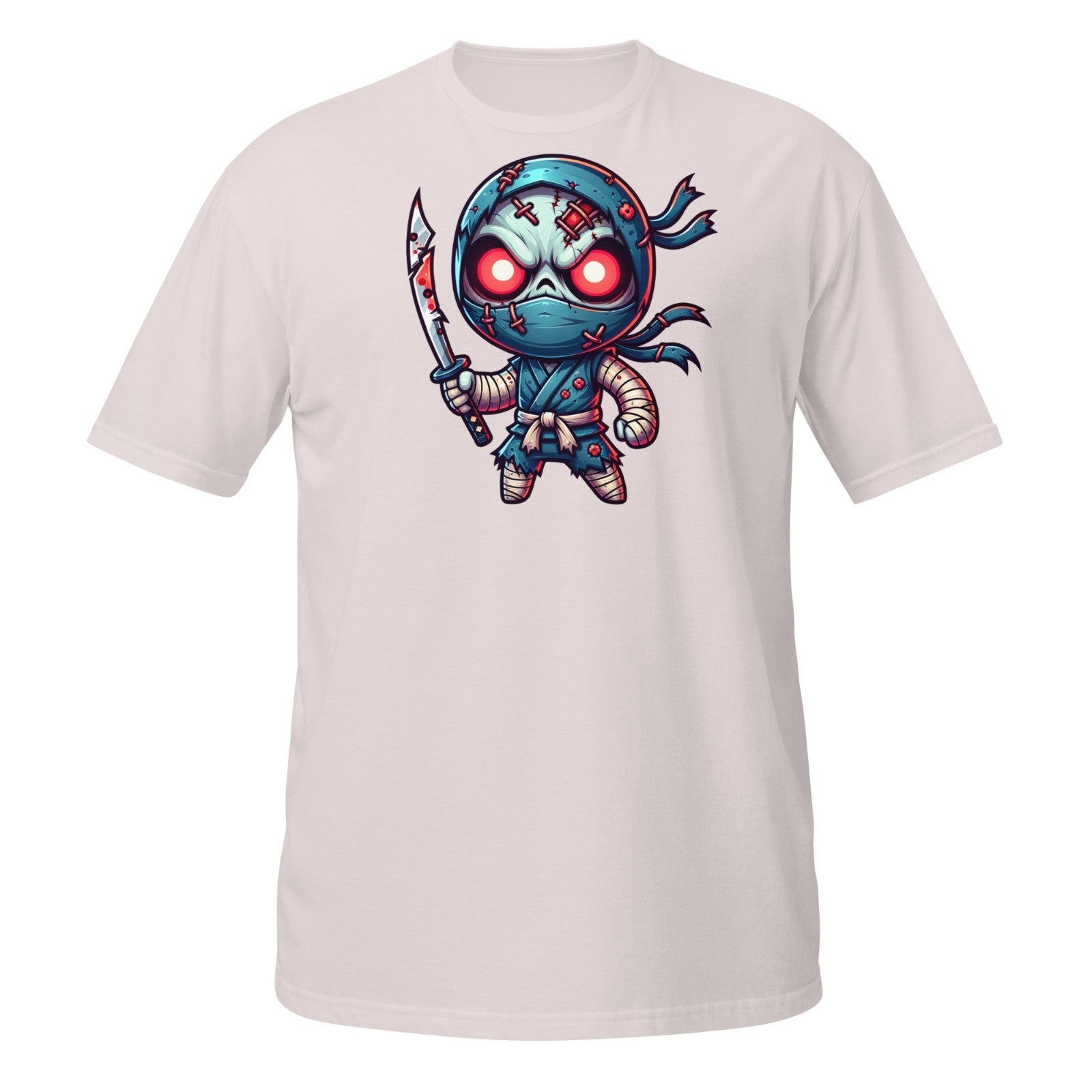 Scary Ninja Shirt – Cute Zombie Warrior with Sword Halloween Design