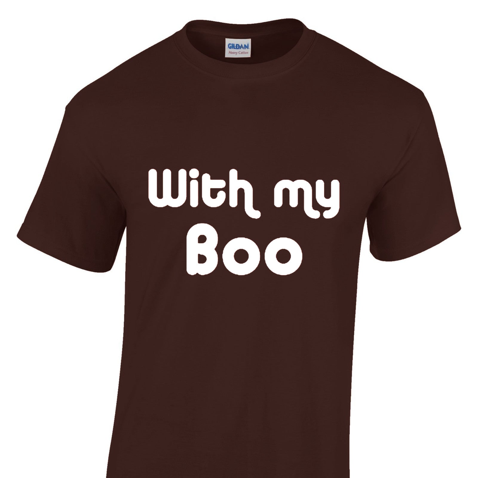 Mens Halloween Tshirt - With My Boo Party Night Trick Or Treat Costume T Shirt