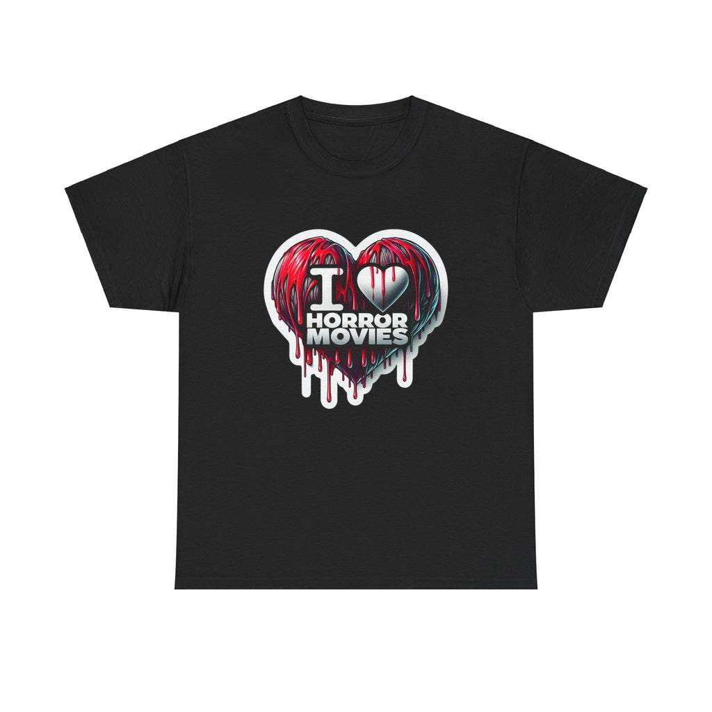 Unisex Adult T Shirt Horror Movie Tee I Heart Horror Movies Scary Gift Spooky