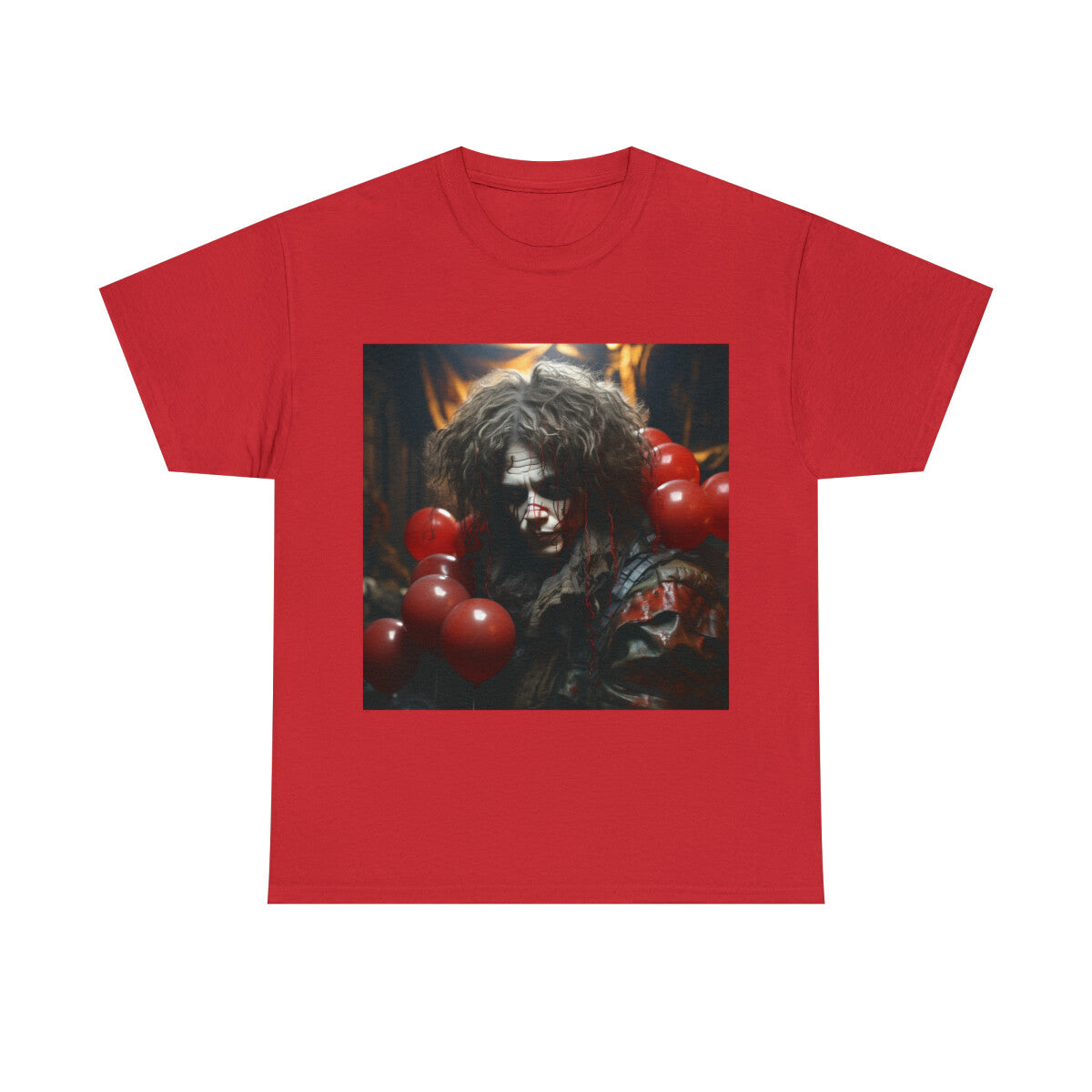 Unisex Adult T Shirt Haunted Clown Scary Horror Halloween Metal Band Gothic Emo