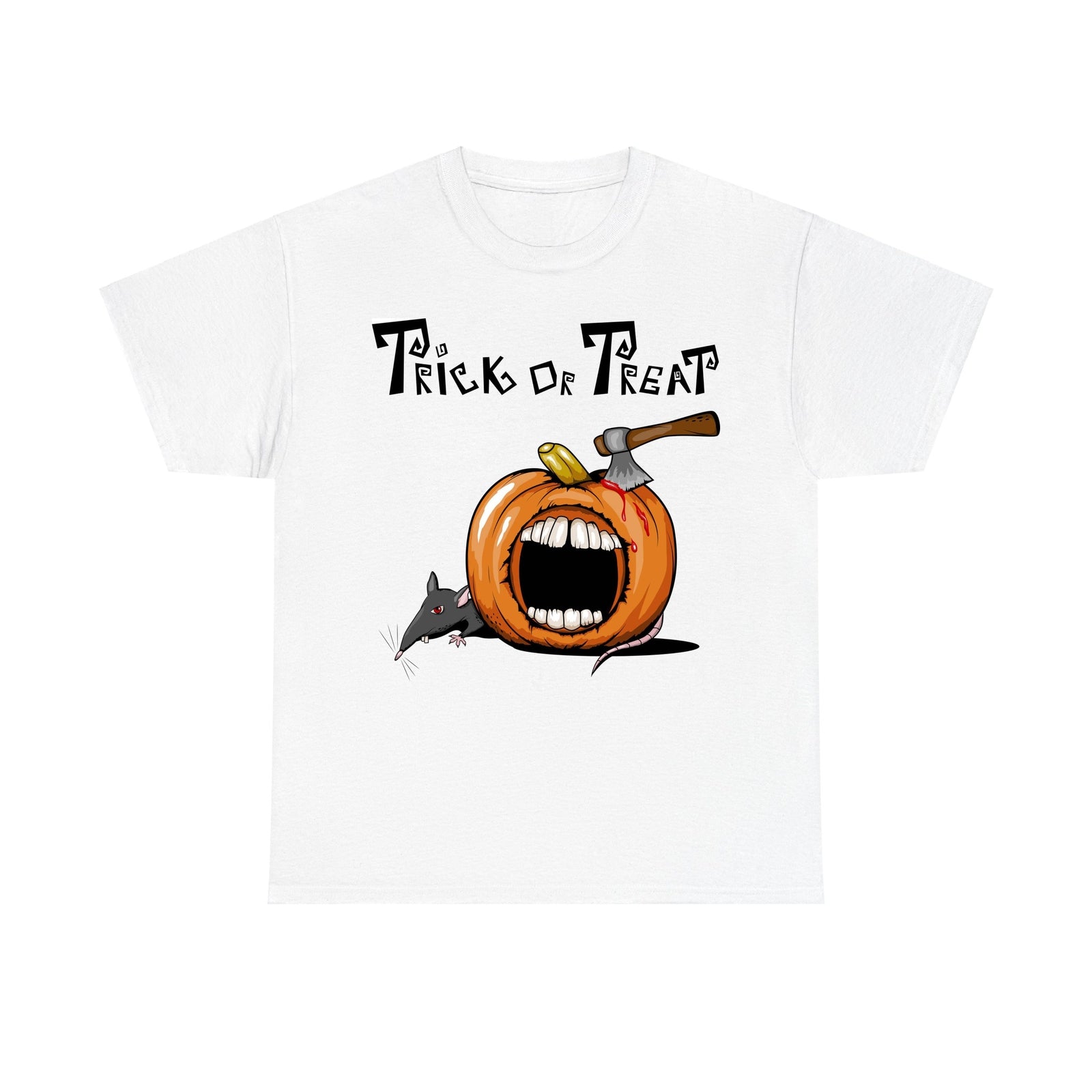 Injured pumpkin Halloween t shirt, Trick or treat, Funny, Unisex t shirt Tee Top