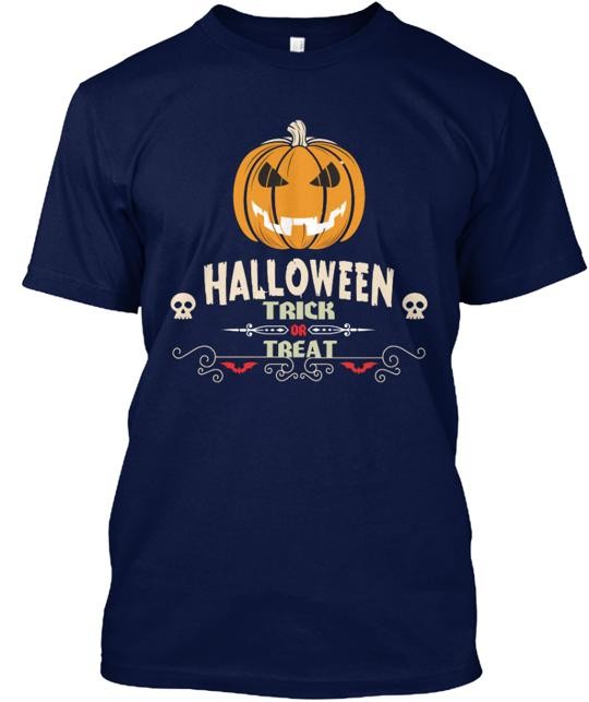 HALLOWEEN Trick or Treat T Tee T-Shirt Made in the USA Size S to 5XL