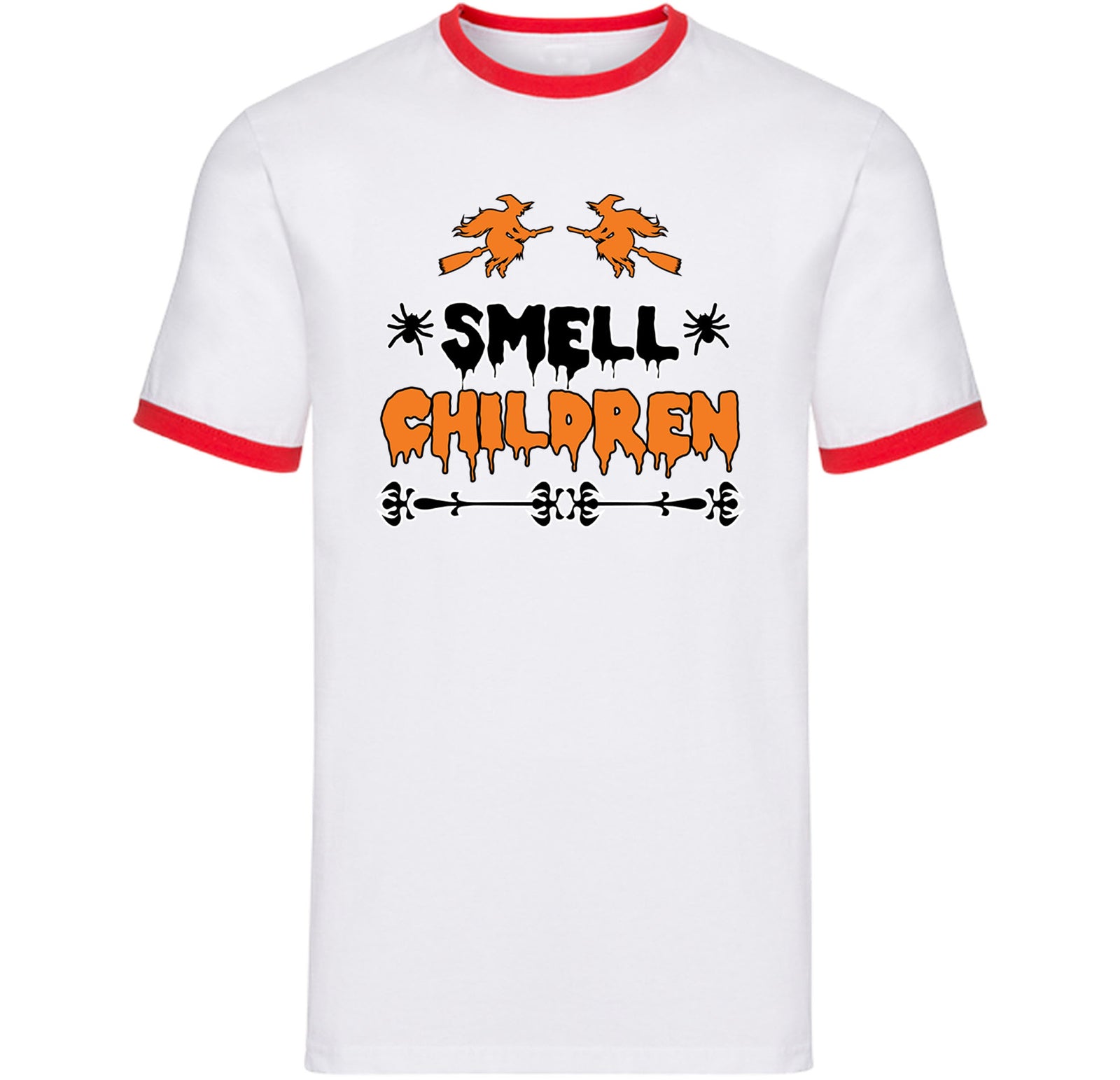 Funny Halloween Ringer T Shirt,I Smell Children Witches Ringer,Trick-or-Treat