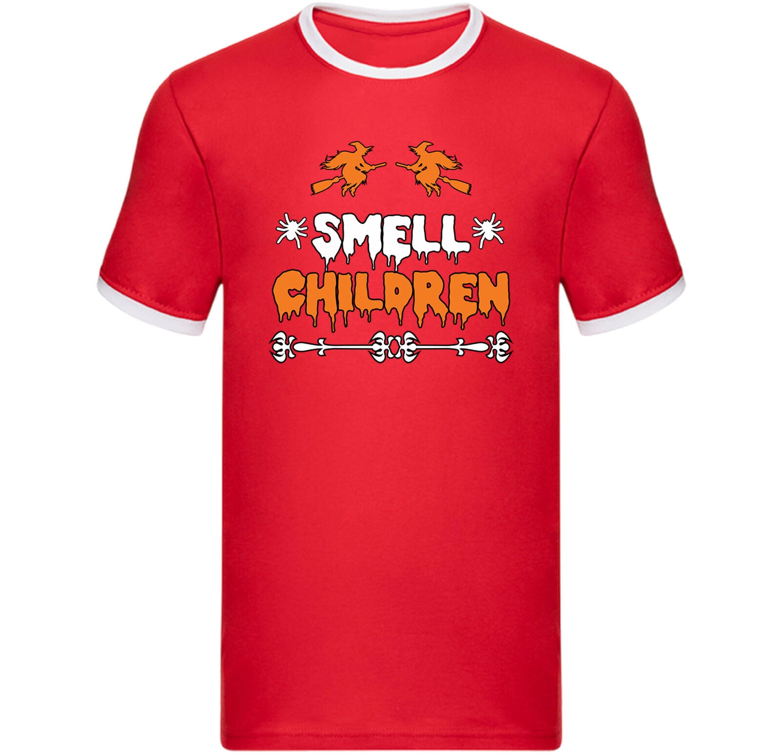 Funny Halloween Ringer T Shirt,I Smell Children Witches Ringer,Trick-or-Treat