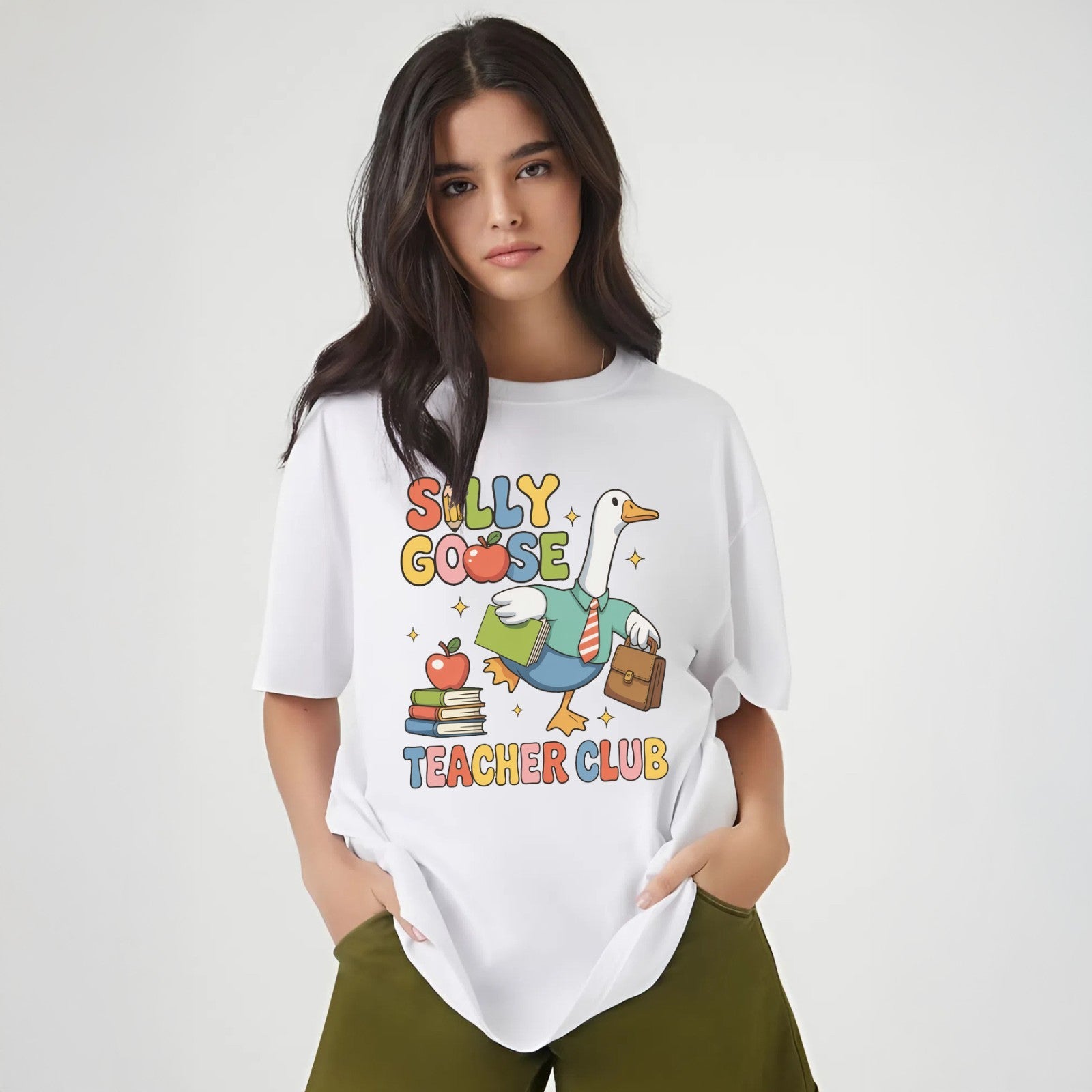 Silly Goose Teacher Club Shirt 🪿 Funny School Staff Tee | Back to School