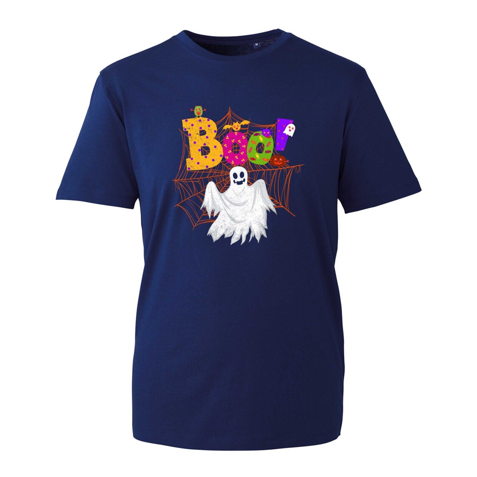 Boo Halloween T-Shirt, Spider Pumpkin Trick Or Treat Happy Halloween Unisex Top