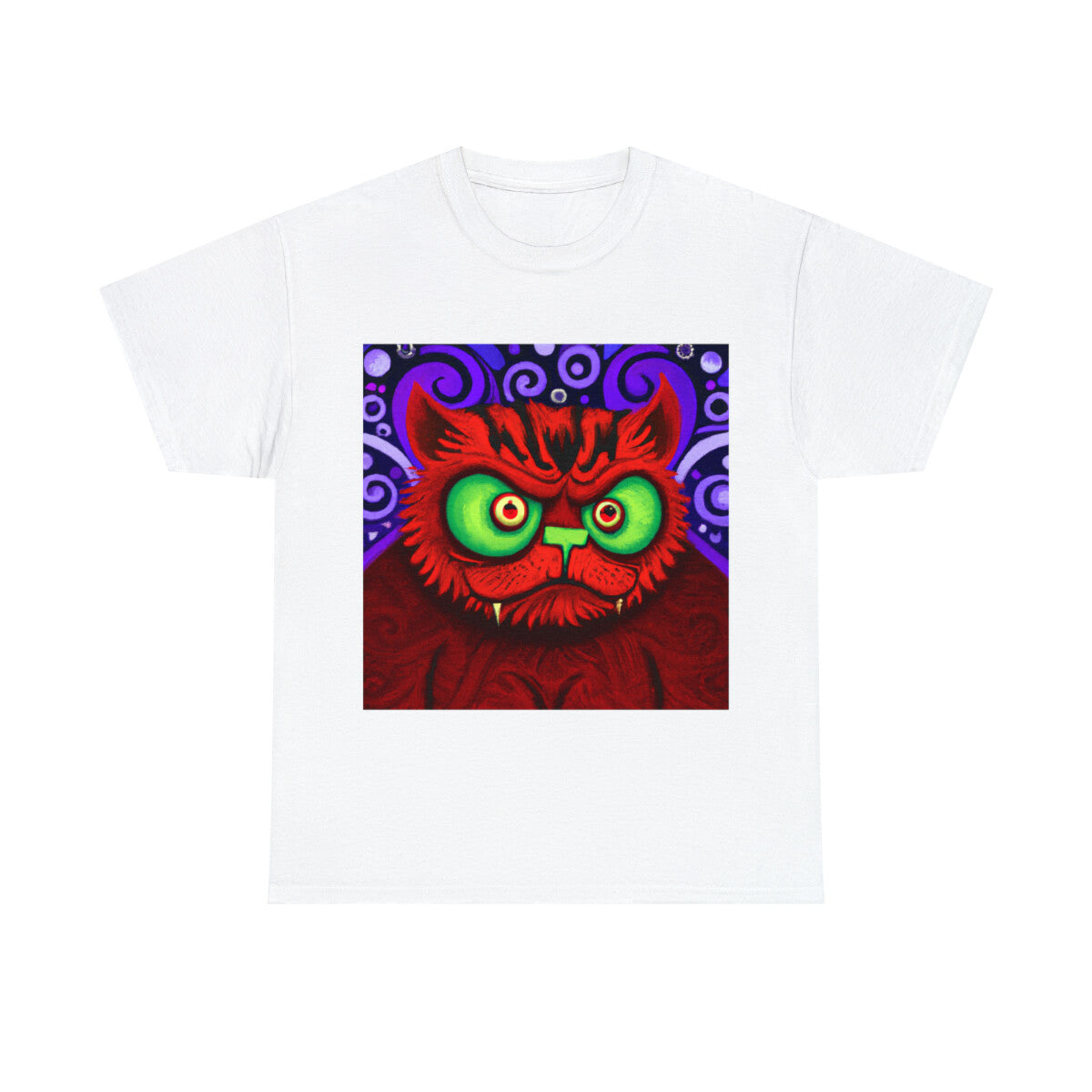 Adult Cat T Shirt Halloween Frankenstein Feline Spooky Holiday Art Tee Scary