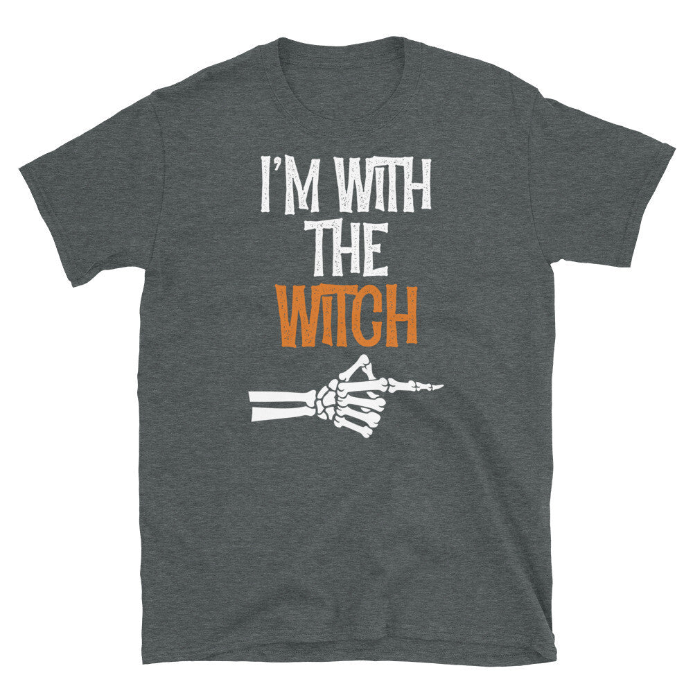 I'm With the Witch Halloween Party Trick or Treat Short-Sleeve Unisex T-Shirt
