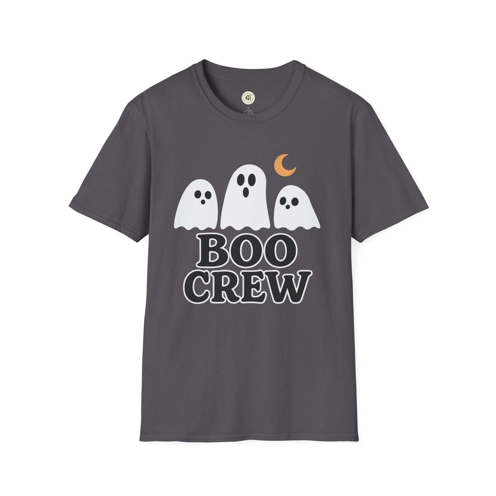 Boo Crew Halloween Unisex T-Shirt, Scary Ghost Trick or Treat Costume Tee