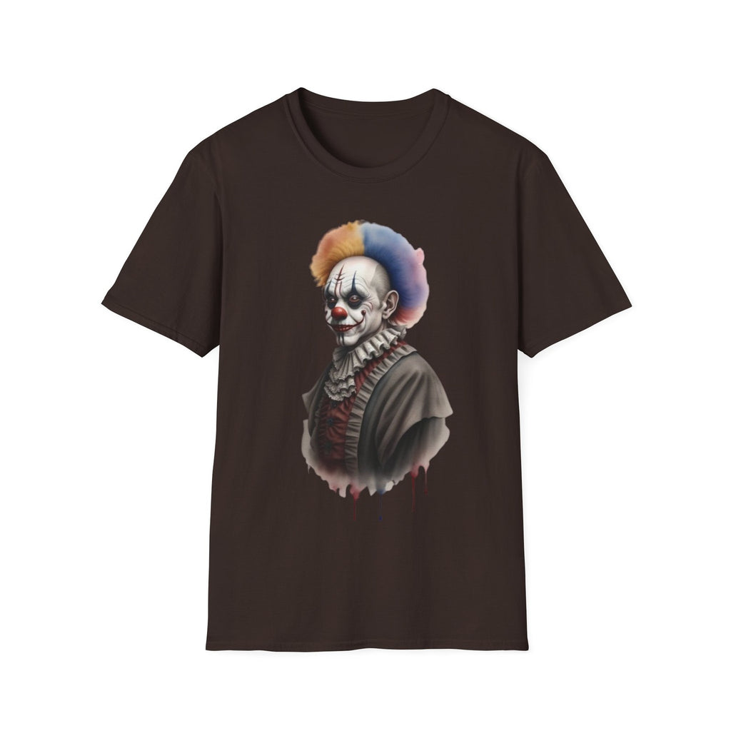 Scary Clown Unisex T-Shirt, Halloween Tee, Creepy Circus Shirt, Horror T-Shirt