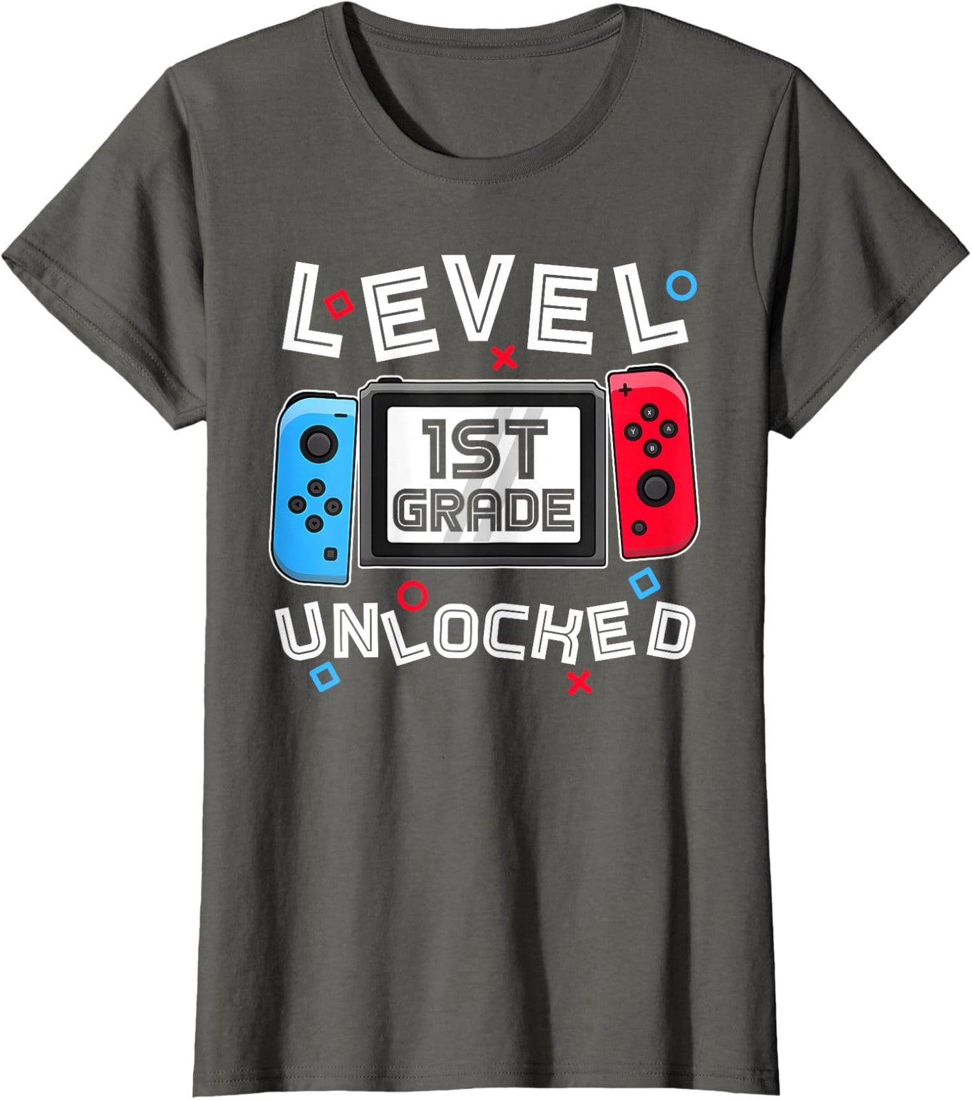 Level 1st Grade Unlocked Back To School First Day Ladies' Crewneck T-Shirt