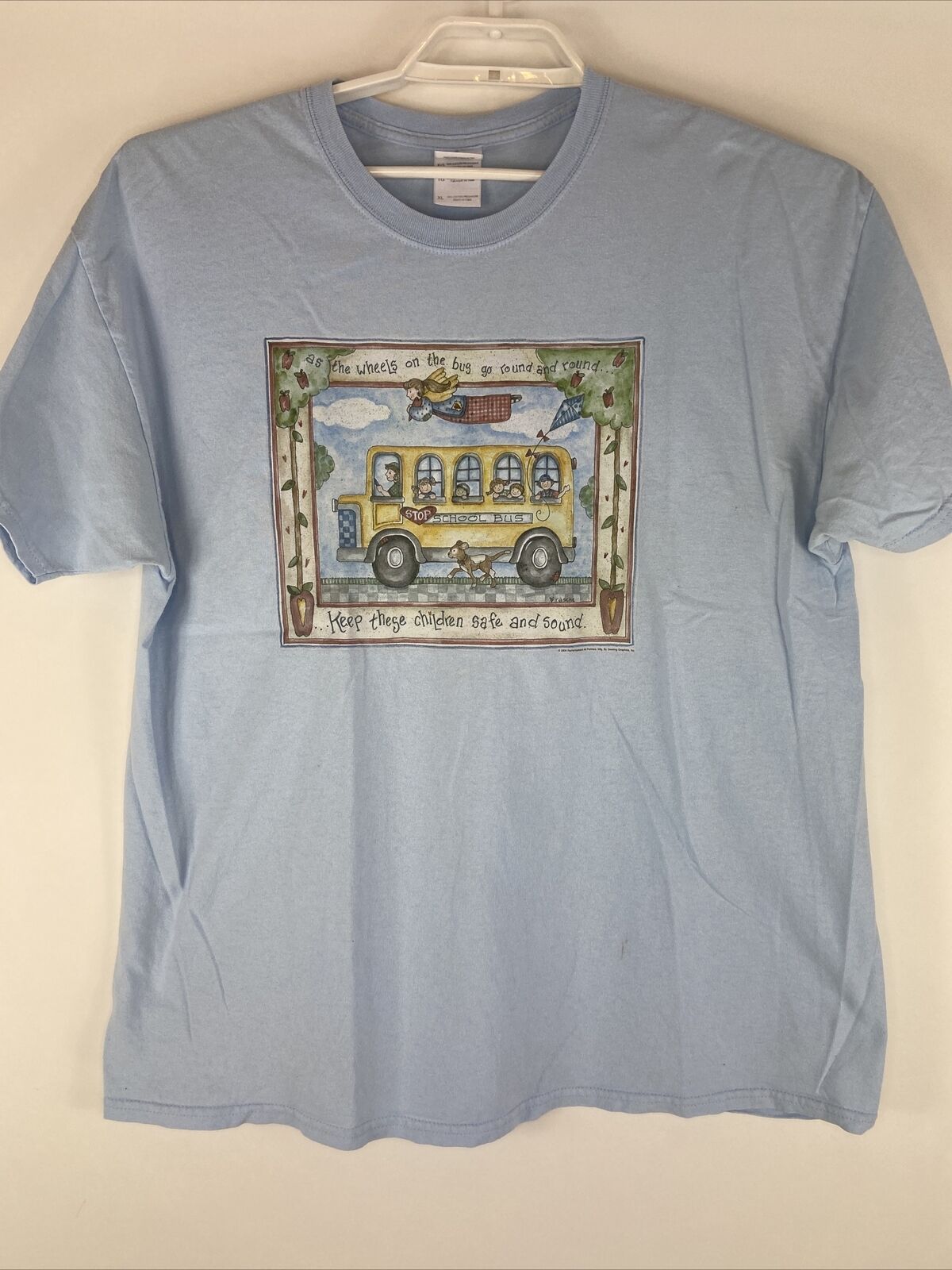 Back to School Bus Driver T-Shirt "as the Wheels on the Bus go Round..." BTS