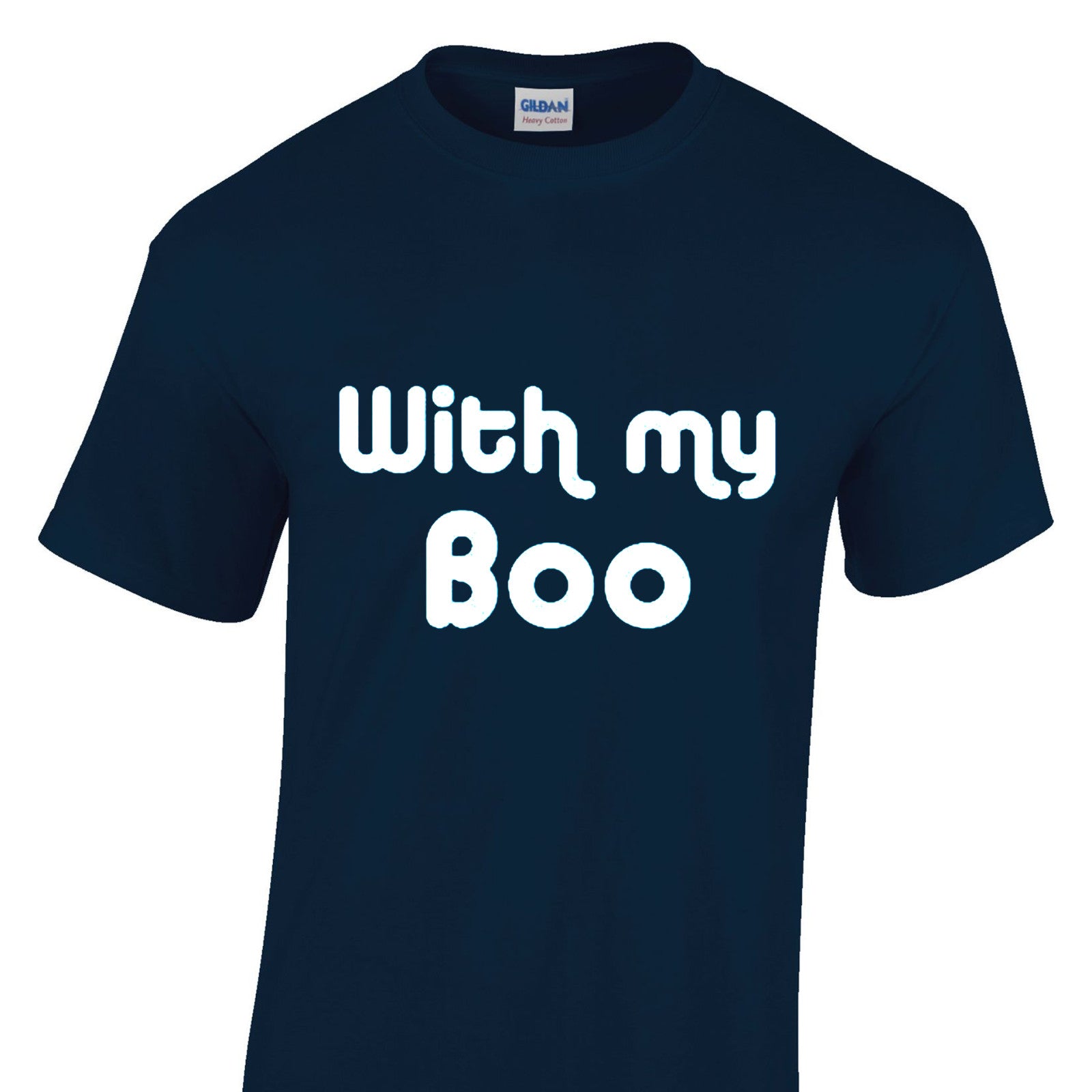 Mens Halloween Tshirt - With My Boo Party Night Trick Or Treat Costume T Shirt