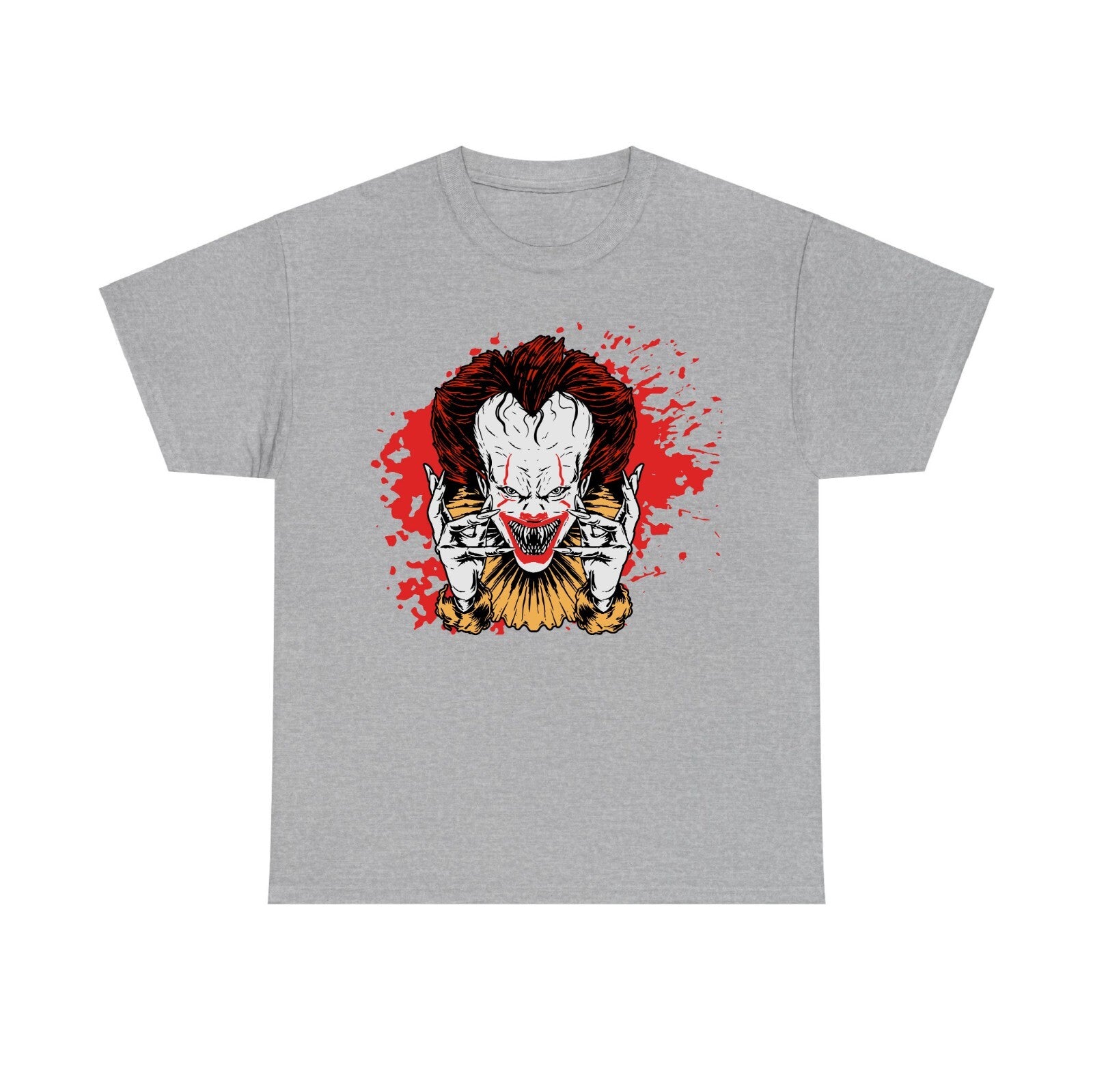 Pennywise Halloween T Shirt, Scary Clown T Shirt, Spooky Unisex Adults and kids