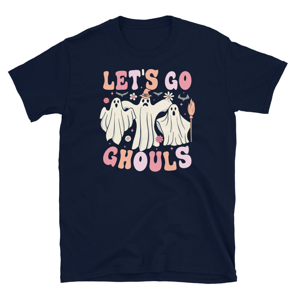 Let’s Go Ghouls Haloween Ghosts Trick or Treat Short-Sleeve Unisex T-Shirt
