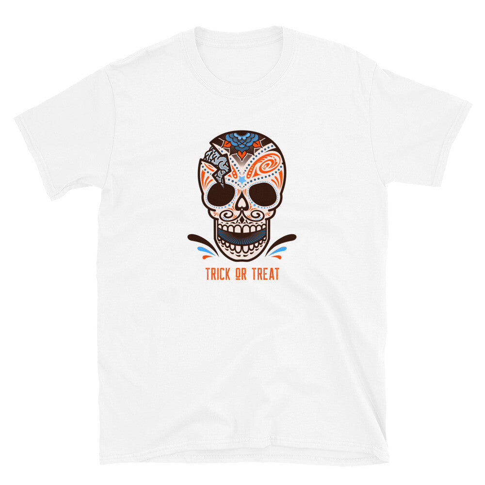 Trick Or Treat Halloween Skull Funny Short-Sleeve Unisex T-Shirt