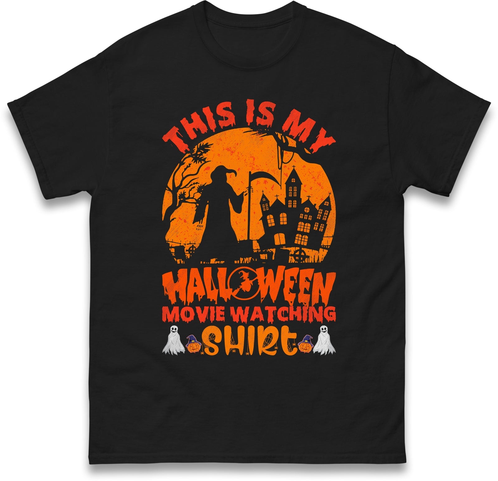 This is My Halloween Movie Watching Shirt,Halloween Horror Witch Character Gift