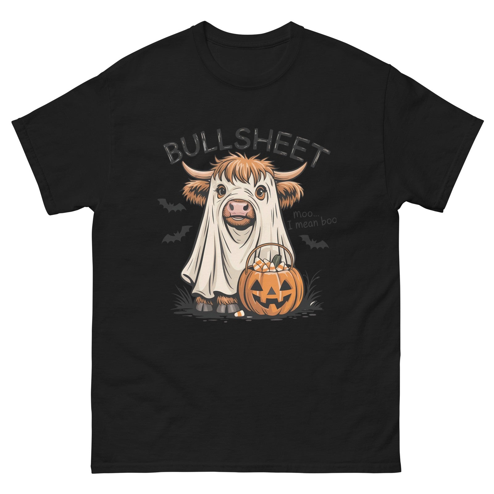 Bullsheet Funny Mens Halloween Trick Or Treat Sarcastic T-Shirt 100% Cotton Tee