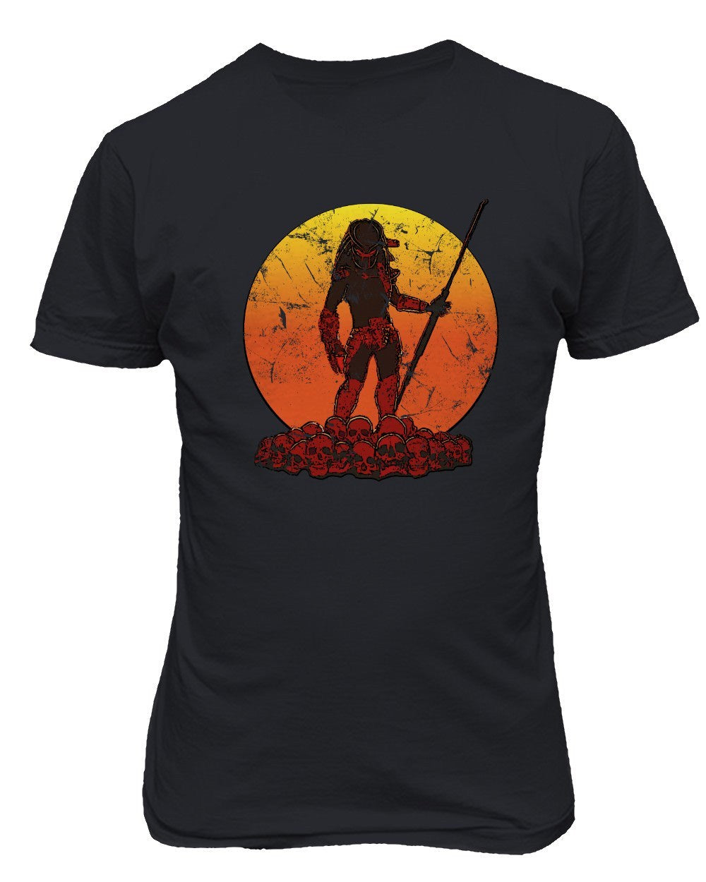 Predator Sunset Horror Scary Shirt Hunter Fall Halloween Men's T-Shirt