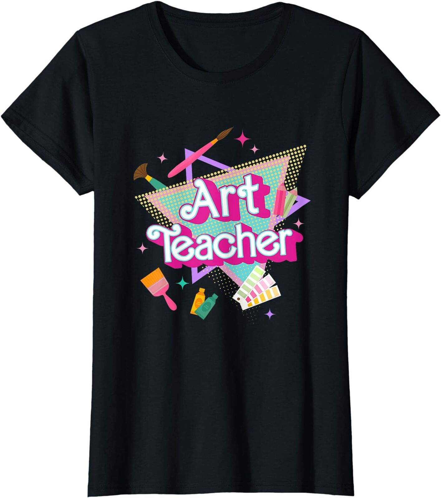 Art Teacher Art Therapist Hooray It's Back To School Ladies' Crewneck T-Shirt