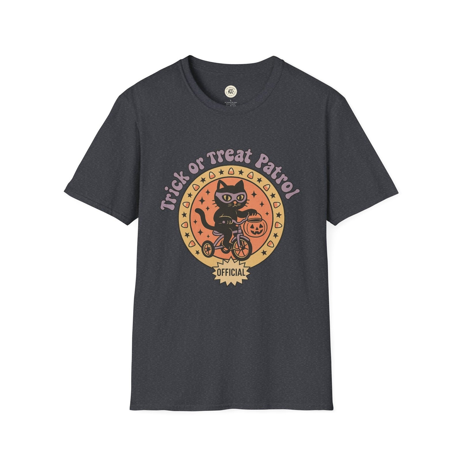 Halloween Cat T-Shirt, Unisex Tee, Trick or Treat Shirt, Spooky Apparel