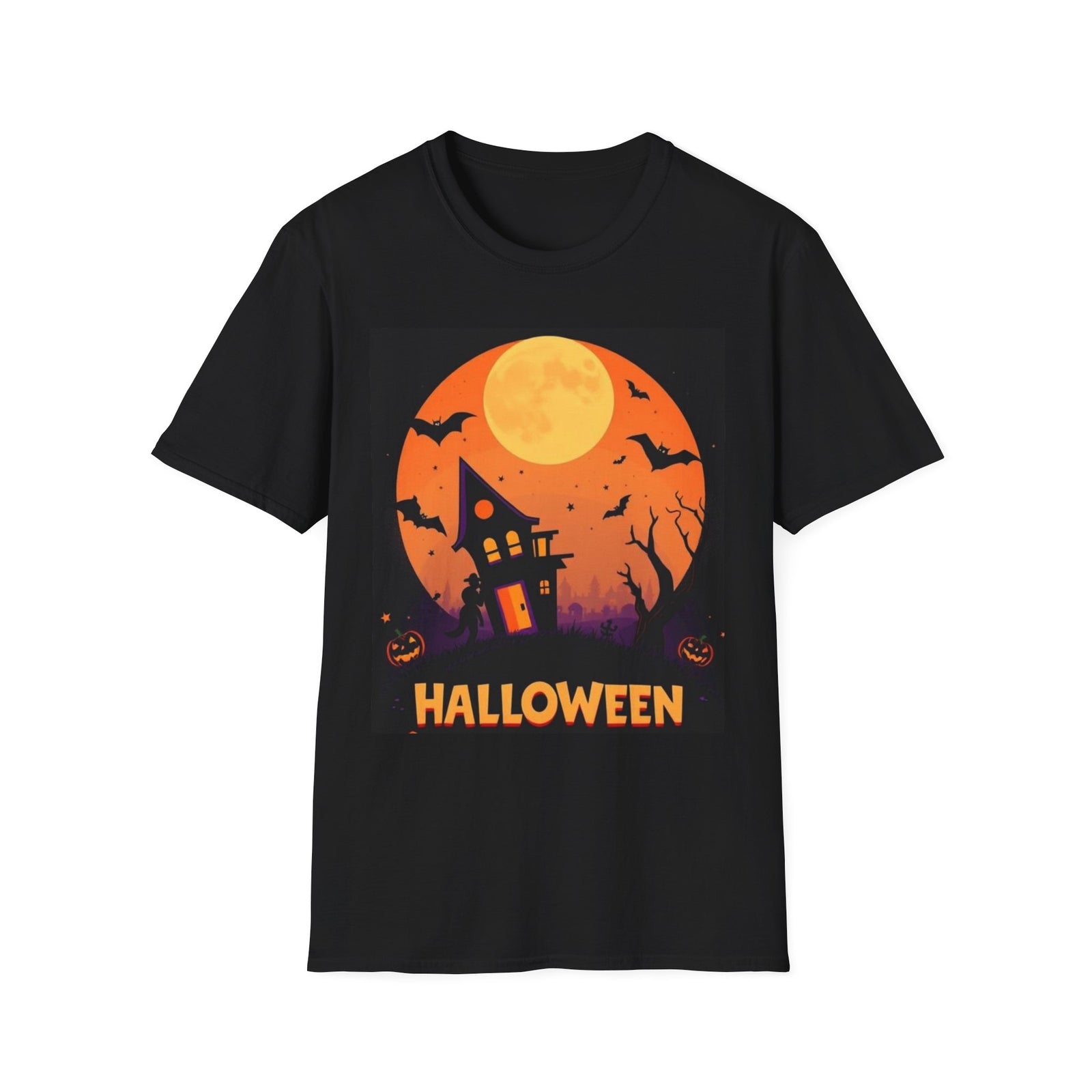 Halloween Haunted House T-Shirt, Spooky Tee, Fall Apparel, Trick or Treat Shirt,