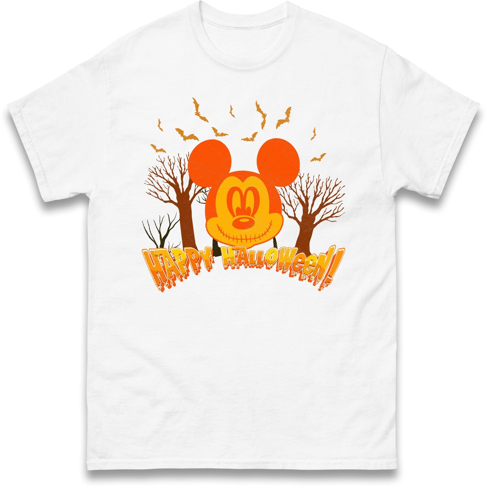 Happy Halloween Aesthetic Cartoon Design Tee,Halloween Night party Unisex Gift