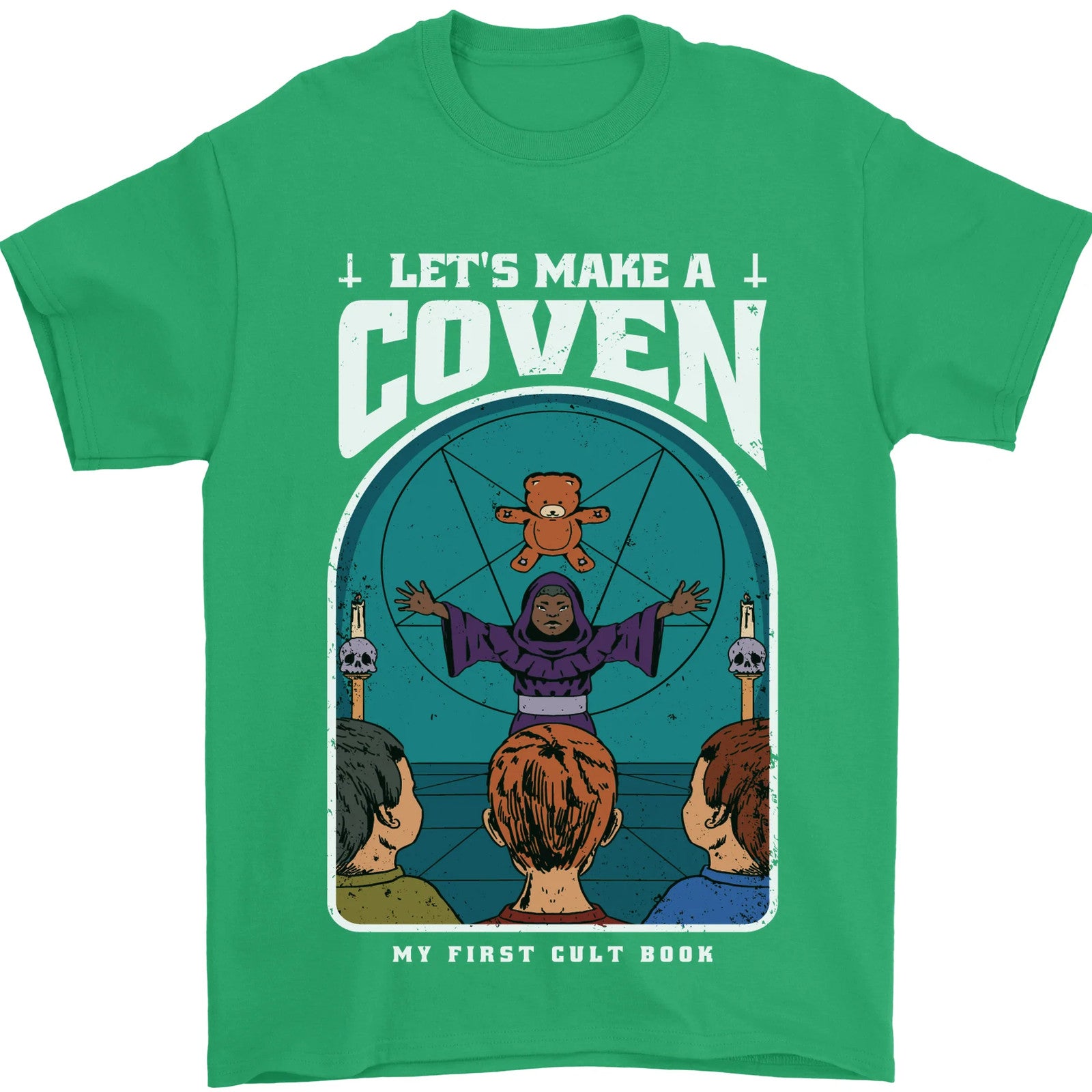 Lets Make a Coven Halloween Satanic Horror Mens T-Shirt 100% Cotton