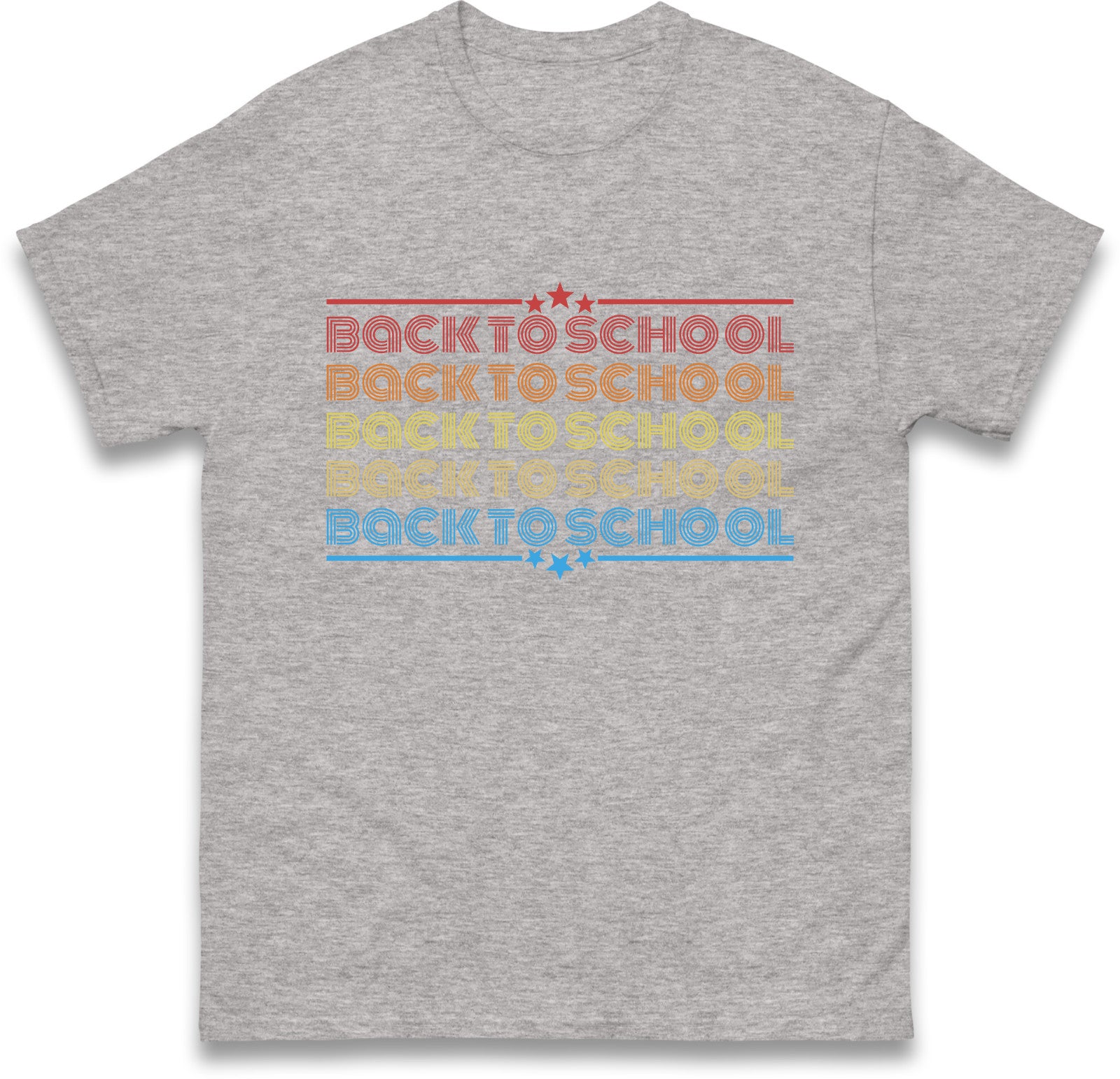 Kids Back to School Colourful Print T Shirt, Vacation Ends Kids t Shirt, Gift Te