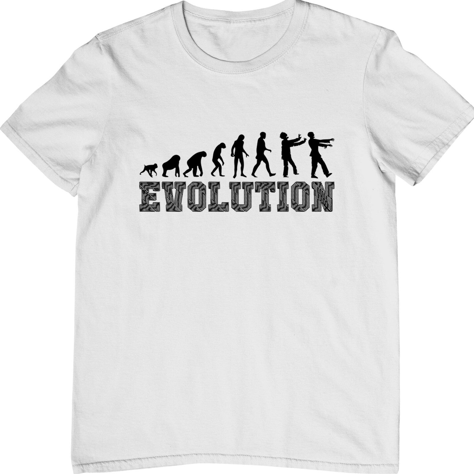 Zombie Evolution T-Shirt Horror Undead Funny Halloween Scary Costume Tee Top