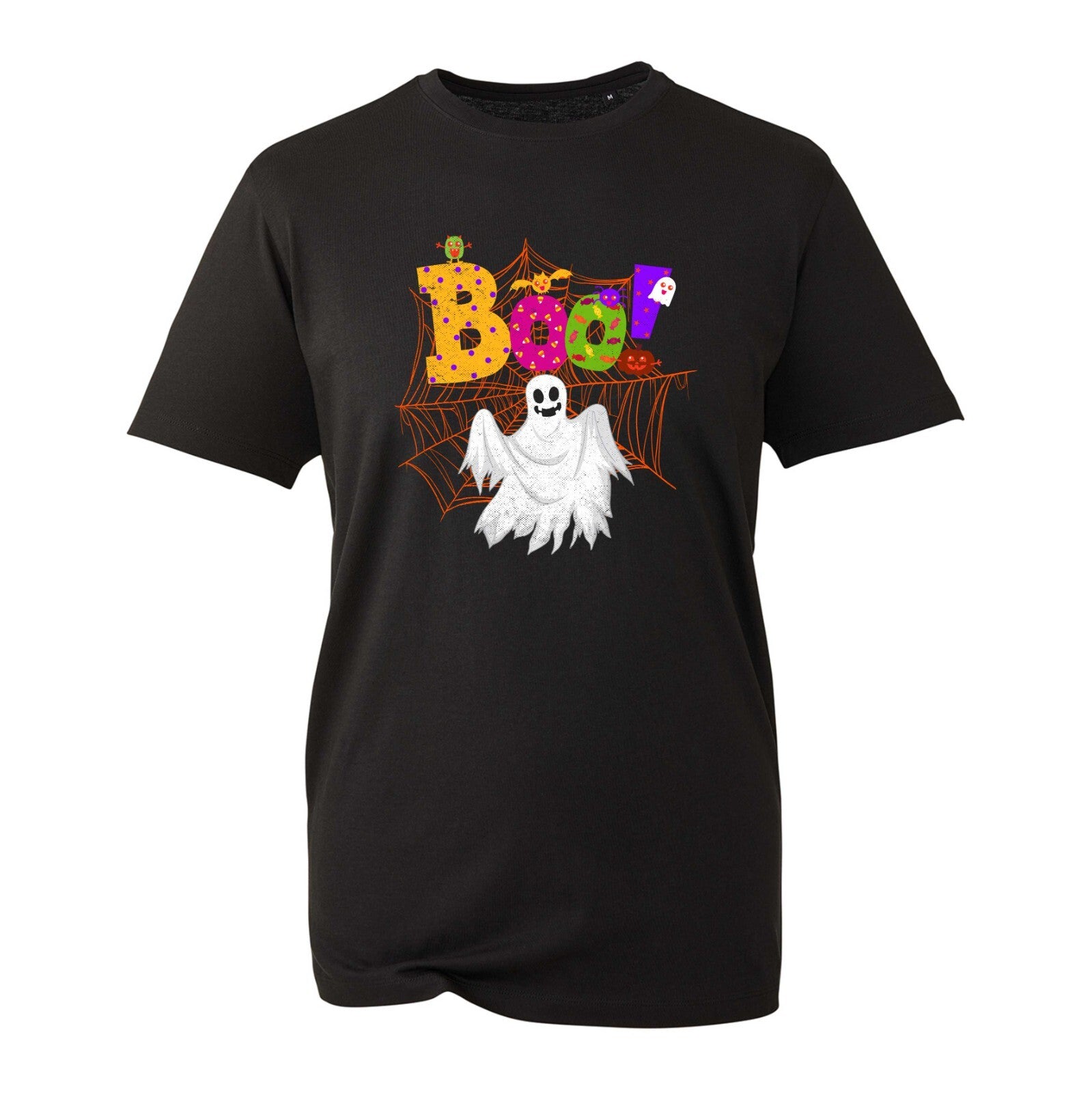 Boo Halloween T-Shirt, Spider Pumpkin Trick Or Treat Happy Halloween Unisex Top